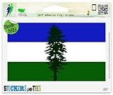 Cascadia Flag Vinyl Car Bumper Window Sticker 5
