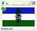 Cascadia Flag Vinyl Car Bumper Window Sticker 5" x 3"