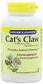 Nature's Answer Cat's Claw Inner Bark Vegetarian Capsules, 60-Count