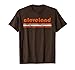 Cleveland Ohio Vintage Three Stripe Weathered T-Shirt