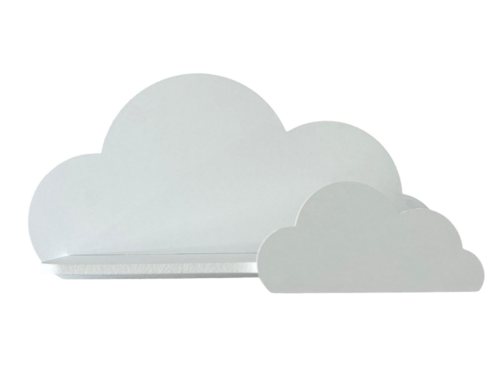 Photo 1 of BugyBagy Cloud Wall Shelf – Decorative Wooden Floating Shelf for Nursery, Kids Room – Multiple Colors & Light Options (White Cloud Shelf – No Light)