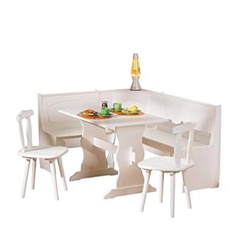 House Additions White Pine Wood Dining Set Includes A