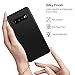 MoKo Compatible with Samsung Galaxy S10 Plus Case, Shockproof Slim Fit Liquid Silicone Gel Rubber Protective Case Soft Touch Back Cover Fit with Samsung Galaxy S10+ 6.4 Inch 2019 - Black