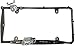 Cruiser Accessories 19783 Black Chrome/Chrome Fishing Black License Plate Frame, Standard