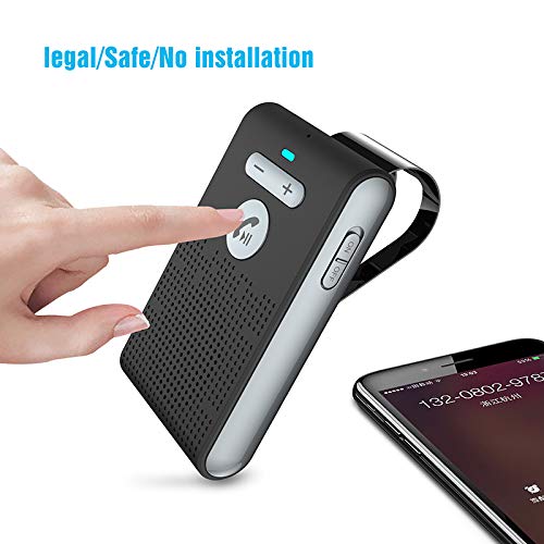 image for Siparnuo Bluetooth in-Car Speakerphone, Hands-Free Speaker with Visor 