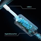 TP-Link UE300C USB C to Ethernet Adapter Gigabit RJ45 USB 3.0 Type-C view 3