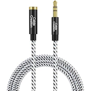 3.5mm Audio Extension Cable, CableCreation 3.5mm Male to Female Stereo Audio Cable with Gold Plated Connector, 1.5Feet