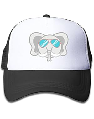 Cute Cool Elephant Cartoon Kids Baseball Cap Infant Trucker Hat