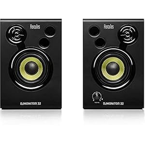 Hercules 4780885 DJMonitor 32: 2×15 watt RMS actieve monitorspeakers, Zwart