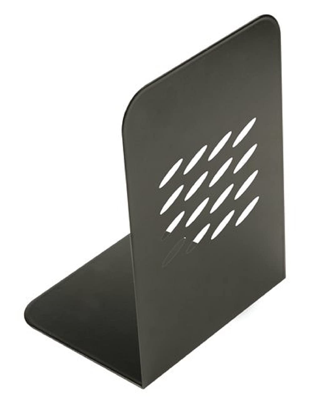 Q-Connect L-Shaped Metal Bookend - Pack of 2, Black