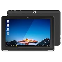 YUNTAB 10.1 inch Android 2 in 1 Tablet, Allwinner A64 64-bit Quad Core CPU, 1GB RAM, 16GB ROM, Support Keyboard, with HDMI Port, Dual Camera GPS, WiFi, IPS 1280800 Touch Screen (Black)