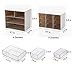 Home Décor Plastic Make Up Jewelry Drawers Storage Boxes Cosmetics Containers Mini Storage Cabinet Office Supplies Desk Organizers (4 Drawers (6.7x4.3x5.9 in))