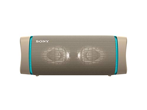 Sony SRS-XB33 - Speaker bluetooth waterproof, cassa portatile con autonomia fino a 24 ore e effetti luminosi (Taupe)