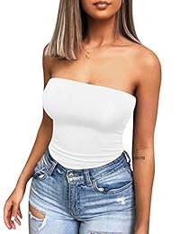 YMDUCH - Body sexy sin tirantes para mujer de una pieza, triangular, sin hombros