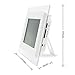 7 Inch TFT LCD Screen Digital Photos Display Frame with Calendar Support Tf Sd/Sdhc/USB Flash Drives(White)- Support 32GB SD Card-【Upgrade Version】