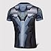 Rulercosplay Fashion Cosplay Shirt Genji Design Short Sleeves Elastic Sport Shirt Quick Dry Shirt Blue