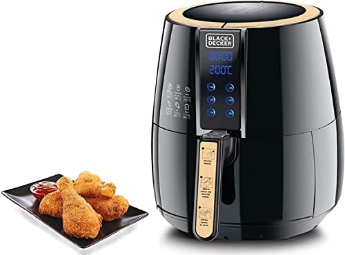 Black & Decker AerOfry Air Fryer, 1500 Watt, 4 Liter, Black - AF400 ...