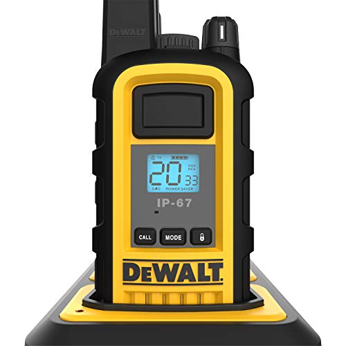 DEWALT DXFRS800 2 Watt Heavy Duty Walkie Talkies Waterproof, Shock