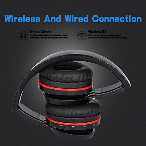 Wireless Active Noise Cancelling Headphones with Mic,Hi-Fi 30H Playtime Travel Foldable Over-Ear Stereo Sound Headset,Comfortable Protein Earpads,Non-Sound Leakage for Travel Work TV Computer - Thumbnail 2