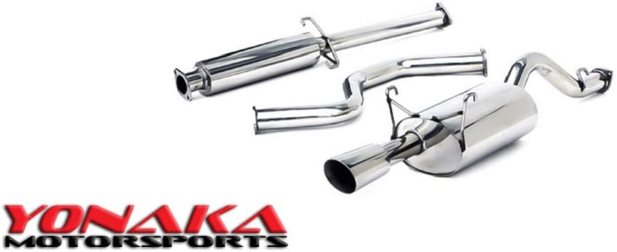 Yonaka Performance Catback Exhaust Compatible with Acura Integra 94-01 4DR Sedan (2.5 INCH)