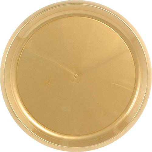 Party City Gold Serveware Supplies, Includes 2 Plastic Platters, 2 Plastic Bowls, 2 Pairs of Tongs, and Serving Utensils