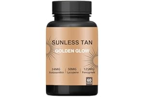 Rulinal Carotenoid Tanning Blend for a Natural Glow, with Lycopene & Astaxanthin, Healthy Tan Golden Glow, Tanning Pills for Men and Women, Vegan, Non-GMO – 60 Capsules