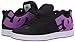 DC womens Court Graffik Skate Shoe, Black/Purple, 5.5 US