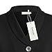 Ouncuty 1X Tunics for Women,Womens Cute Lovely Office Vneck Button Down Tunic Rayon 70s Empire Waist Maternity Shirts Fall Winter Blouses for Cardigan Plus Size Black
