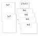 Magtech Magnetic Photo Pocket Picture Frame, Variety Pack, 6 Pack + FREE Wallet Size (57461), 4x6, 5x7, 2.5x2.5, White