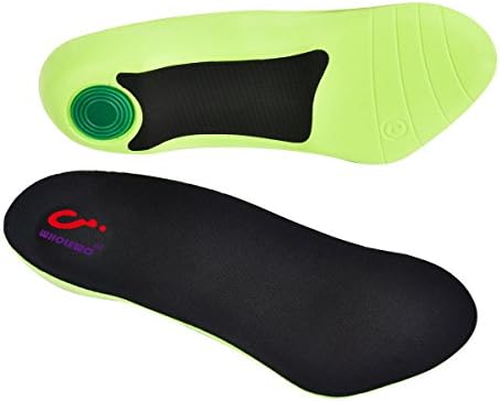 WHOLEWO Orthotics Insoles - Best Insoles For Corrects Over Pronation,Fallen Arches, Fat Feet 3/4 Length