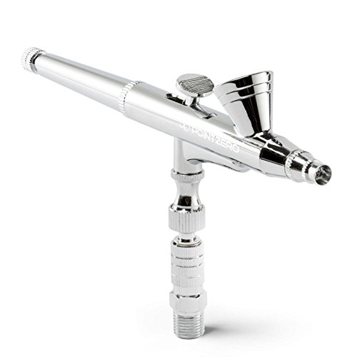 PointZero Dual-Action 2cc Gravity-feed Airbrush 3 Tip Set (0.2mm 0.3mm 0.5mm)