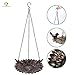 Kimdio Bird Feeder Hanging Tray, Seed Tray for Bird Feeders/Bird Bath, Outdoor Garden Backyard Decorative Great for Attracting Pet Hummingbird Feeder (Copper)