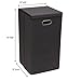 Household Essentials Black 5616-1 Collapsible Single Laundry Hamper with Magnetic Lid