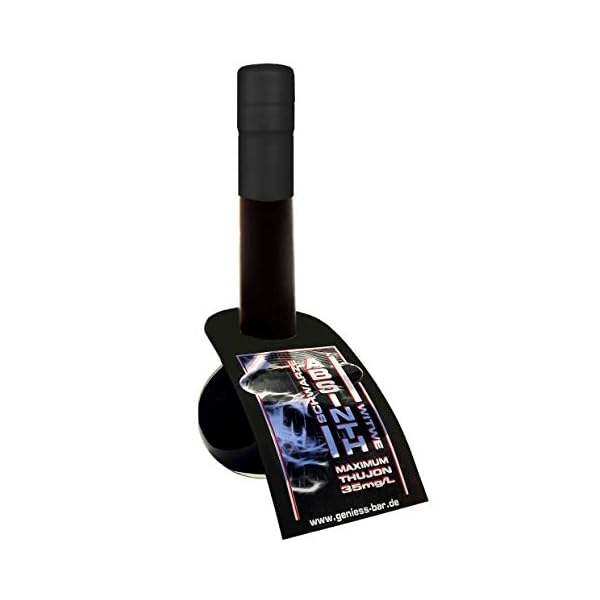 Schwarzer Absinth Laborkolben Flasche 0,2L Schwarze Witwe maximaler Thujongehalt 35mg/L 55% Vol.