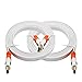 Flat HDMI Cable 6 ft (2 Pack) Supports 4k Ultra hd Video at 60 Hz 3D 2160p - HDMI Latest Standard - HDCP 2.2 Compliant, CL3 Rated - 6 Feet
