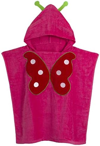 Hooded Beach Poncho Towels for Kids Boys Girls 100% Cotton Bath Robe Swim Towel Beach Cape 60 * 120CM