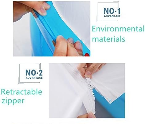 Portable Folding Inflatable Bathtub 145cm Blowup Adult Spa Pool Suitable For Children Kid Baby Old People Shower Inflatable Pool Bathroom Home Spa Fully Inflated 57x31x26 Inches Blue Freestanding Bathtubs Bathtubs Ty Store Net