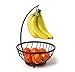 Spectrum Diversified Ashley Fruit Tree & Basket, Banana Hanger & Fruit Basket, Produce Saver Banana Holder & Open Wire Fruit Bowl for Kitchen Counter & Dining Table (57824)