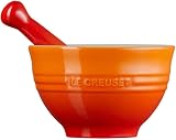 Le Creuset Mortar & Pestle Flame 300 ml Stoneware 11.5x11.5x7.1 cm view 3