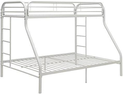 ComfortScape CS-02052WH Twin XL Bunk Bed, Queen