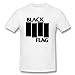 FEDNS Men's Black Flag Logo T Shirt