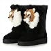 BattleFire Winter Shoes Geniune Leather + Natural Sheep Fur Sheepskin Women Snow Boots