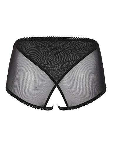 Alvivi Damen Wetlook Ouvert Slip G-String Tanga Panty Dessous offen Crotch Lack-Optik Höschen Hotpants Reizwäsche aus… – Bild 5