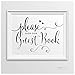 Andaz Press Wedding Party Signs, Formal Black and White, 8.5-inch x 11-inch, Please Sign our Guestbook, 1-Pack