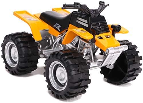 Toyland 11cm Die Cast Yellow Quad Bike Friction Powered Boys Toy