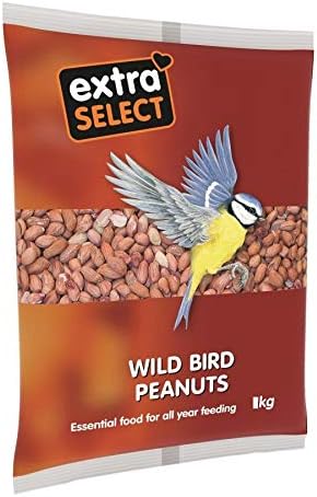Extra Select Wild Bird Peanuts: High Grade, Protein Rich, Year Round Wild Bird Food Peanuts - Ideal for Winter Feed - 2kg
