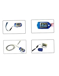 CMS50D Plus   Memoria de 24 horas, los datos se pueden almacenar y cargar en ordenadores con cable USB, para uso doméstico y deportivo, con cordón, color azul