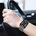 RUOQINI Compatible with Apple Watch Band 44mm [Series 4] 42mm [Series 3/2/1],Strong Magnetic Closure Leather Loop Replacement Starp Compatible for iWatch,Gray,L