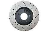 Prime Choice Auto Parts PR63024R Front Passengers Side Performance Drilled And Slotted Brake Rotor