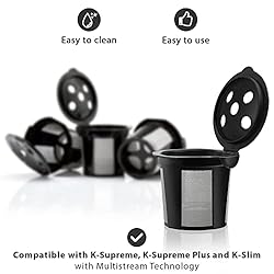 4 Reusable K Cups for Keurig K Supreme, K Supreme